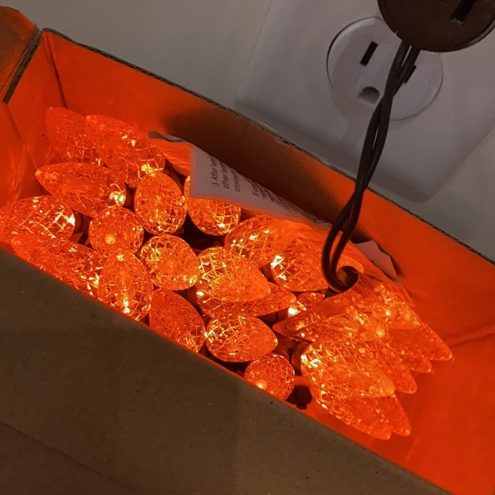 Halloween bundle led orange lights trick or treat  10 bags and more